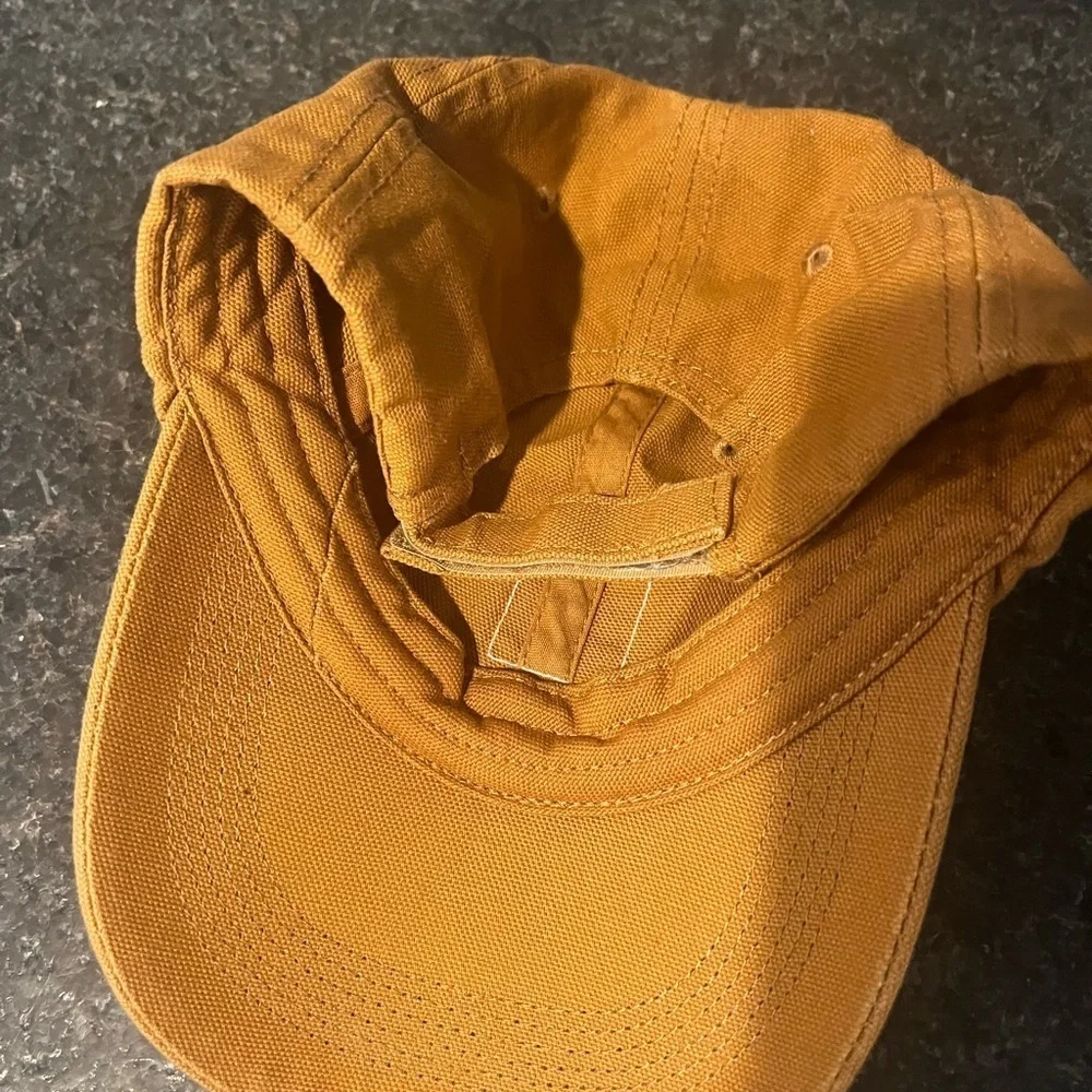 Carhartt Youth Baseball Hat Cap Tan Strapback 100% Cotton